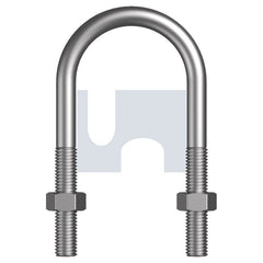 Hobsons - 5/8" x 7" - Nb Mild Steel U Bolt Round Kit - Hot Dip Galvanised - BSW | KURMSGW0620700