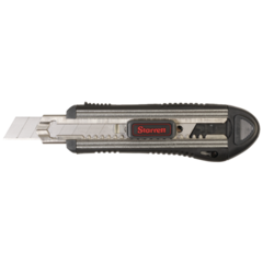 Starrett - Exact Large Plastic  Automatic Locking, Metal Blade Guide Utility Knife | KUXP015-N