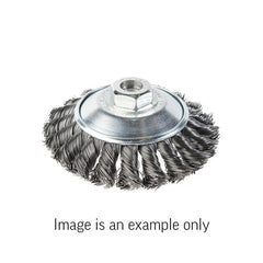 Union - Bevel Brush Twist Knot High Carbon Steel 0.5mm Wire  x 100mm Dia M10 Carded | KV-41 4336142