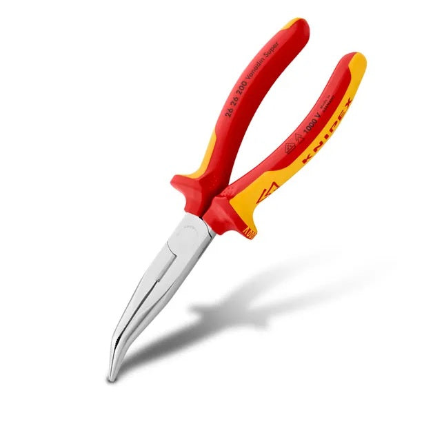 Knipex - 1000V Snipe Nose Bent 200mm | 2626200SB