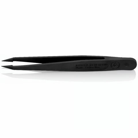 Knipex - Plastic Tweezers ESD Black (AF) | 920902ESD
