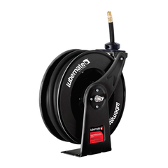 Lubemate - Retracta E Series Single Pedestal 10mm x 15m Air/Water Hose Reel | L-AWS1015