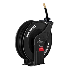 Lubemate - Retracta E Series Twin Pedestal 12.5mm x 15m Air/Water Hose Reel | L-AWTP1215