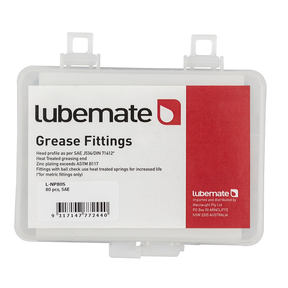 Lubemate - Grease Fittg.kit - 80pc