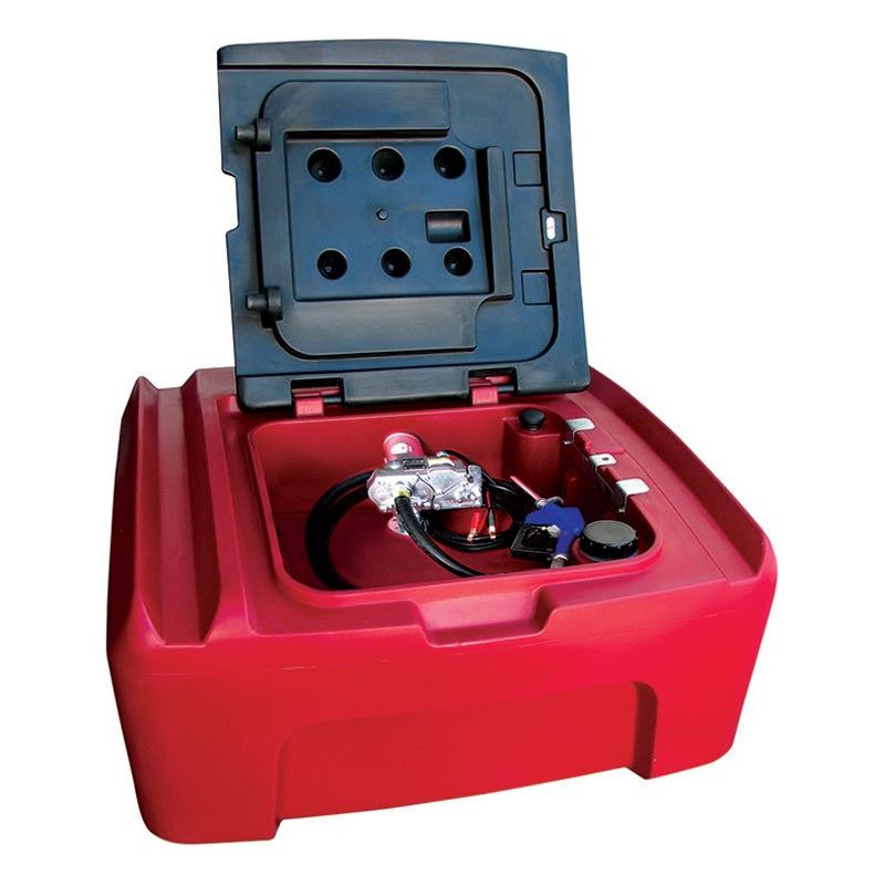 Alemlube - 400L Lockable Poly Tank Complete With M150Sa 12V Diesel Pump And Automatic Nozzle | L40049GA