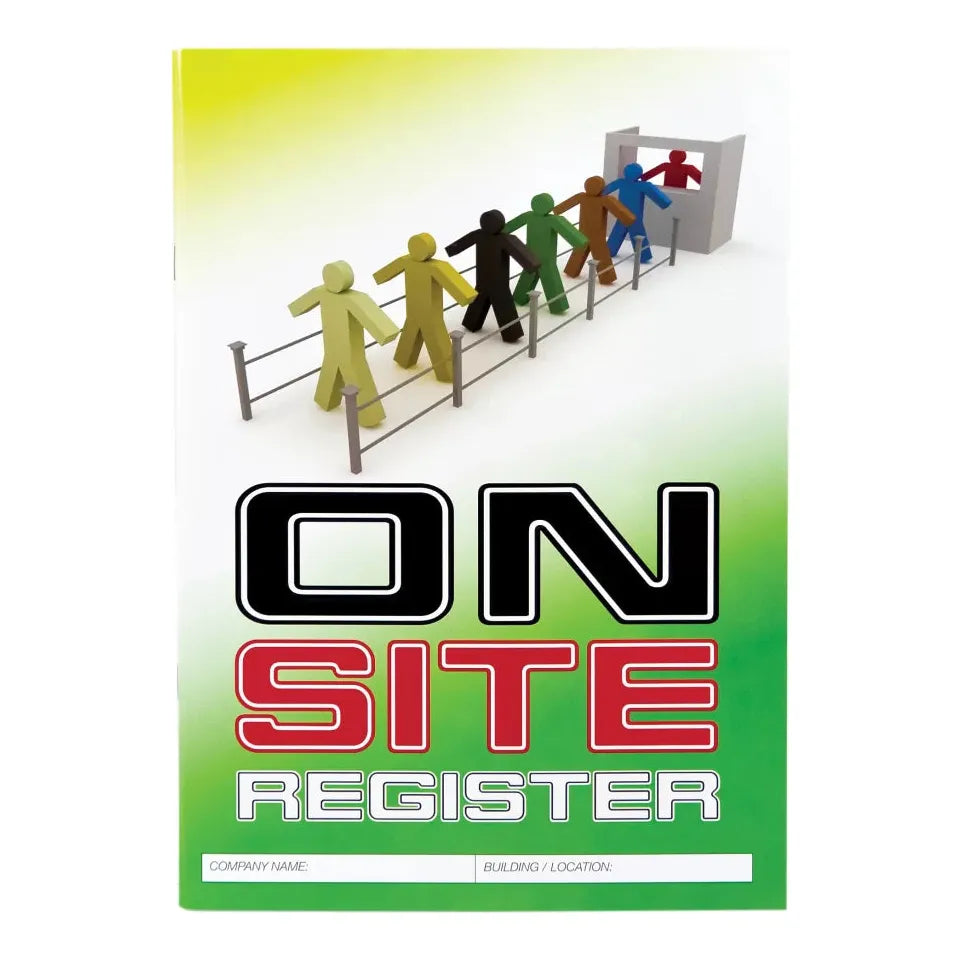 Uniform Safety Signs - On Site Register Logbook - A4 Size | LB102