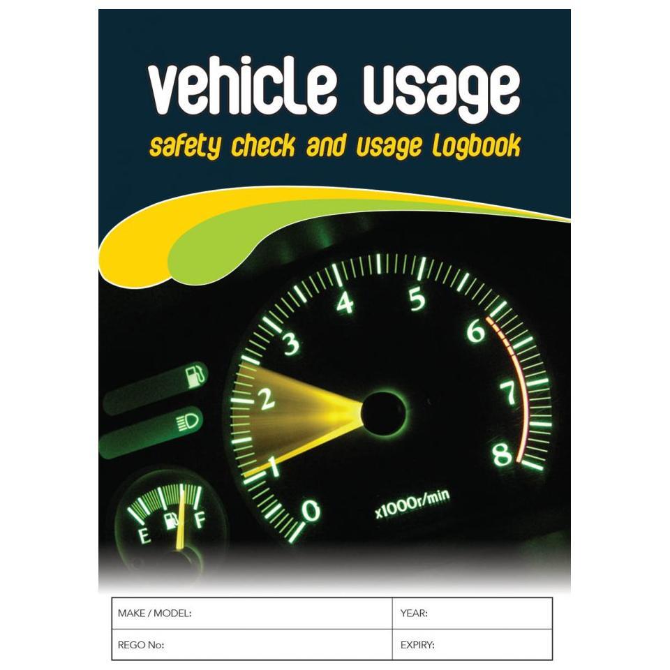 Uniform Safety Signs - Vehicle Usage Logbook - A5 Size | LB115