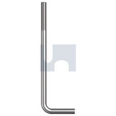 Hobsons - M24 x 800 x 120 - Mild Steel 4.8 Foundation L-bolt - Hot Dip Galvanised | LB48GCM240800