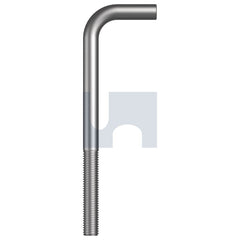 Hobsons - M16 x 185 - Mild Steel L Bolt Starter Bar - Hot Dip Galvanised | LBMSGCM160185