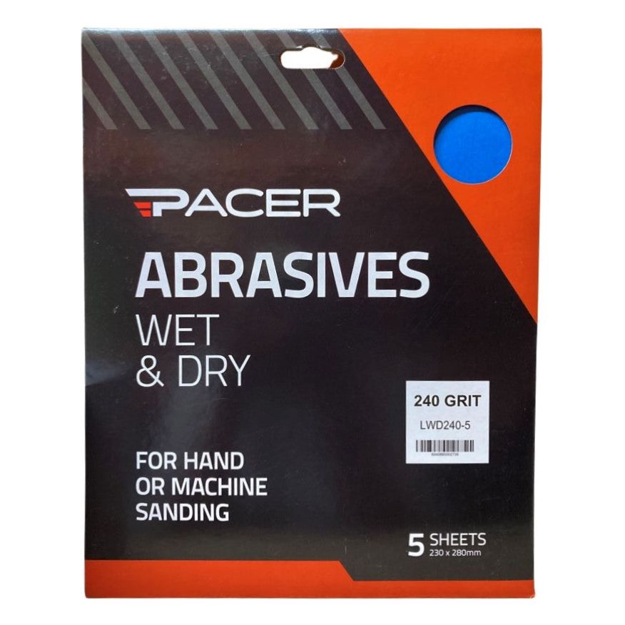 Pacer - Wet & Dry 240g - 5 Pack | LWD240-5