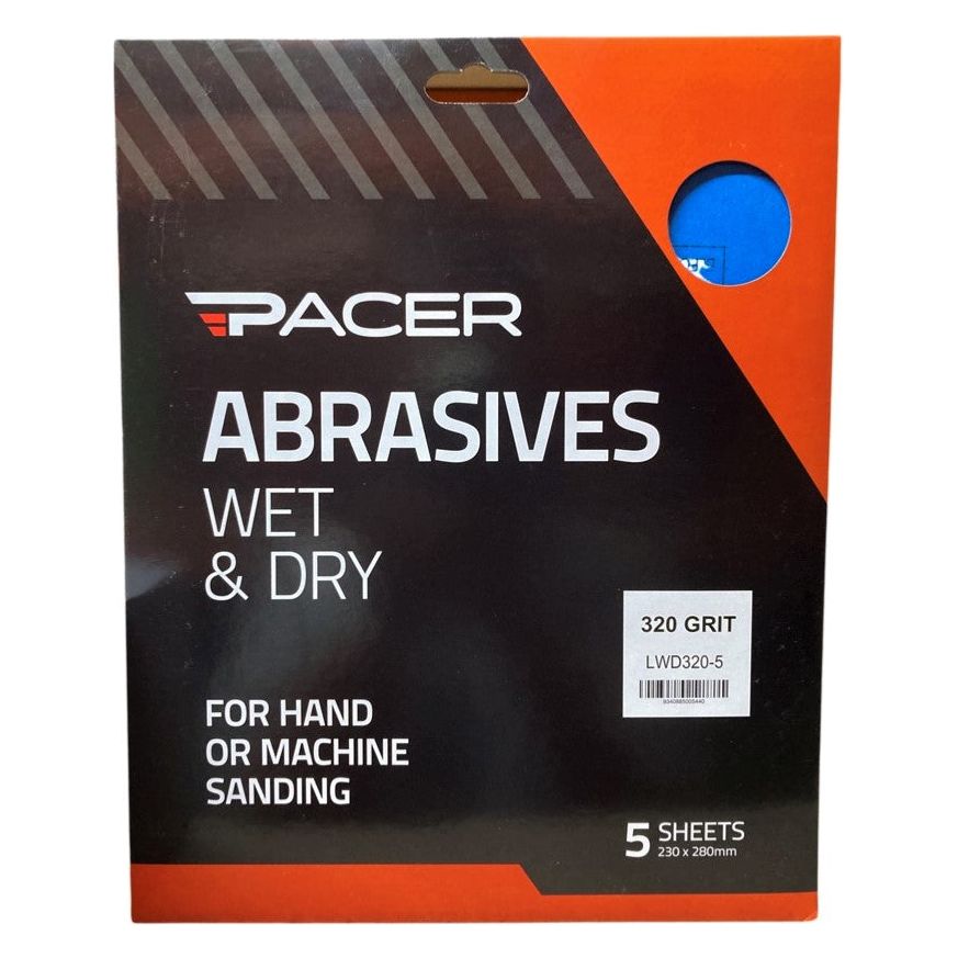 Pacer - Wet & Dry 320g - 5 Pack | LWD320-5