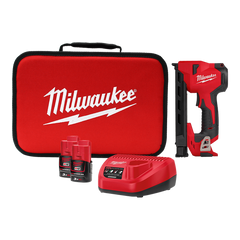 Milwaukee - M12 Cable Stapler Kit (2 x 3.0Ah, Charger & Bag) | M12BCST302B