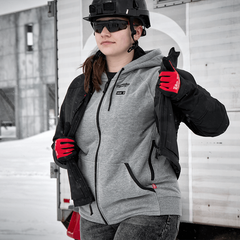 Milwaukee - M12 Women's Heated Hoodie Grey - XXL | M12HHWGREY10XXL