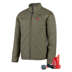 Milwaukee - M12 AXIS™ Heated Jacket Olive Green x - XXL | M12HJMOGX-0XXL