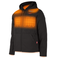 Milwaukee - M12 AXIS Heated Hooded Jacket Black - S | M12HPJBLACK20S