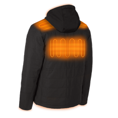 Milwaukee - M12 AXIS Heated Hooded Jacket Black - S | M12HPJBLACK20S