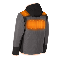 Milwaukee - M12 AXIS Heated Hooded Jacket Grey - L | M12HPJGREY0L
