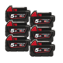Milwaukee - M18 REDLITHIUM-ION 5.0Ah Battery 6 Pack | M18B56