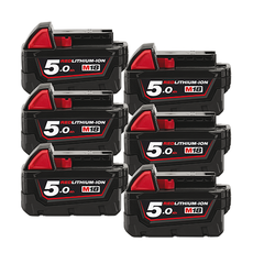 Milwaukee - M18™ REDLITHIUM™-ION 5.0Ah Battery 6 Pack | M18B56