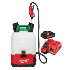Milwaukee - M18 SWITCH TANK 15 Litre Backpack Chemical Sprayer with Powered Base Kit (1 x 3.0Ah) | M18BPFPCSA301