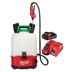 Milwaukee - M18™ SWITCH TANK™ 15 Litre Backpack Chemical Sprayer with Powered Base Kit (1 x 3.0Ah) | M18BPFPCSA301