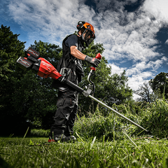 Milwaukee - M18 FUEL Dual Battery Brushcutter/Line Trimmer with Double Shoulder Harness (Tool Only) | M18F2BC0