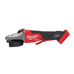 Milwaukee - M18 FUEL™ 125mm (5") Flathead Braking Angle Grinder with Deadman Paddle Switch (Tool Only) | M18FAGF125XPDB-0