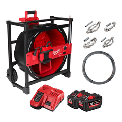 Milwaukee - M18 FUEL™ HIGH SPEED CHAIN SNAKE KIT w/ ONE KEY™ | M18FFSM122