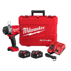 Milwaukee - M18 FUEL 1/2" High Torque Impact Wrench with Pin Detent - Gen 3 (2 x 5.0Ah, Case) Kit | M18FHIW2P12502C