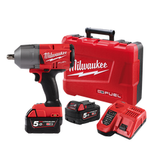 Milwaukee - M18 FUEL™ 1/2" High Torque Impact Wrench with Pin Detent Kit (2 x 5.0Ah) | M18FHIWP12-502C