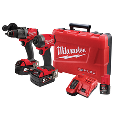 Milwaukee - M18 FUEL™ 2 Piece Power Pack 2A3 (M18FPD3, M18FID3) Bonus M12B2 | M18FPP2A3502C
