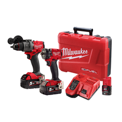 Milwaukee - M18 FUEL™ 2 Piece Power Pack 2B3 (M18FPD3, M18FIW2F12) Bonus M12B2 | M18FPP2B3502C