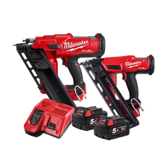 Milwaukee - M18 FUEL™ Framing/Finish Nailer Kit | M18FPP2FN-502B