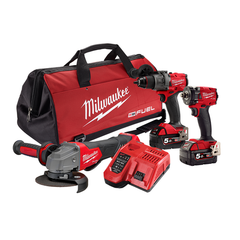 Milwaukee - M18 FUEL™ 3 Piece Power Pack 3B3 (M18FPD3, M18FIW2F12, M18FAG125XPD) | M18FPP3B3502B
