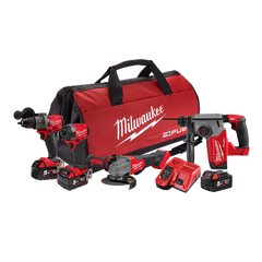 Milwaukee - M18 FUEL™ 4 Piece Power Pack 4A3 (M18FPD3, M18FID3, M18FAG125XPD, M18FH) | M18FPP4A3503B