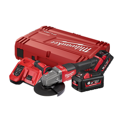 Milwaukee - M18 FUEL™ 125mm (5") RAPID STOP™ Angle Grinder Kit (2 x 6.0Ah) | M18FSAG125XPDB-602
