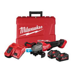 Milwaukee - M18 FUEL ONE-KEY 125 MM (5") High Speed Braking Angle Grinder with Deadman Paddle Switch Kit | M18FSAG125XPDB2602