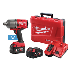 Milwaukee - M18 FUEL™ ONE-KEY™ 3/4" High Torque Impact Wrench with Friction Ring Kit (2 x 5.0Ah) | M18ONEFHIWF34-502C