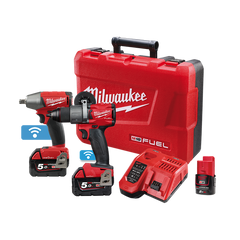 Milwaukee - M18 FUEL ONE-KEY Power Pack 2B2 (M18ONEPD2, M18ONEIWF12) Bonus M12B2 | M18ONEPP2B2-502C