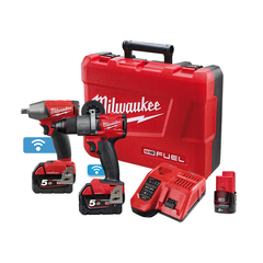 Milwaukee - M18 FUEL™ ONE-KEY™ Power Pack 2B2 (M18ONEPD2, M18ONEIWF12) Bonus M12B2 | M18ONEPP2B2-502C