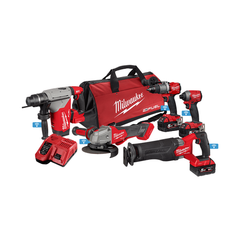 Milwaukee - M18 FUEL™ ONE-KEY™ 5 Piece Power Pack 5B2 (M18ONEPD2, M18ONEID2, M18ONEFAG125XPDB-0, M18ONESX2-0, M18FHP-0) | M18ONEPP5B2503B