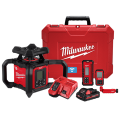 Milwaukee - M18 Dual Grade Rotary Laser 1,220m (4000') Red Kit (1 x 3.0Ah, Case) | M18RL1220-301C