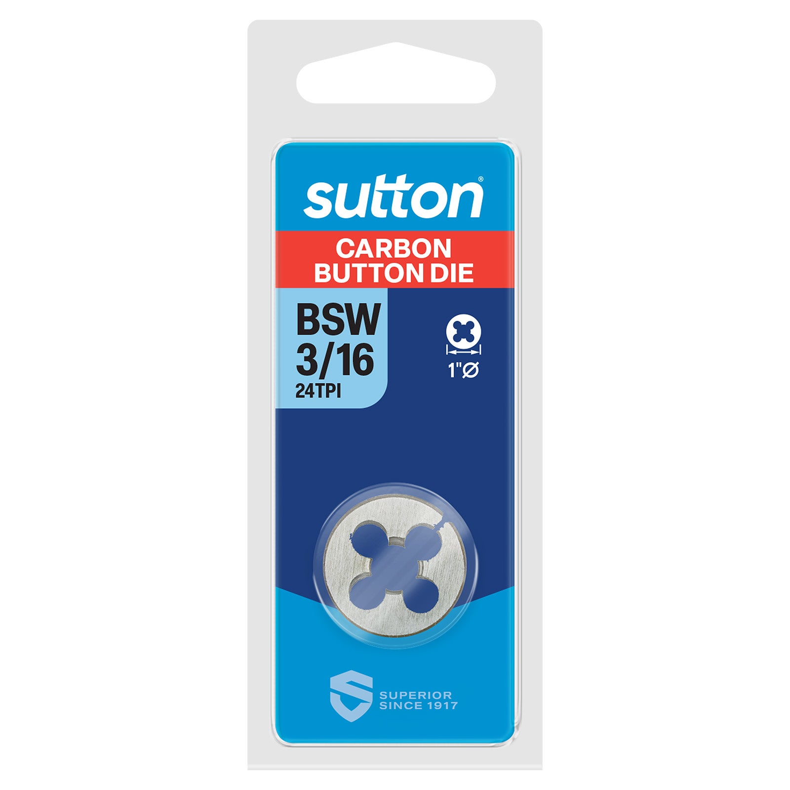 Sutton - Button Die M418 Bsw 3/16-24 TCA 1"Od | M4180476