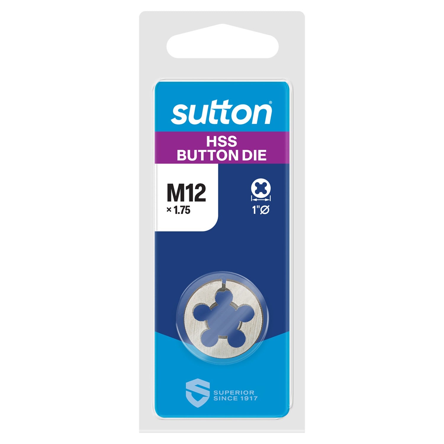 Sutton - Button Die M551 1" Od 12X1.75 High Speed Steel | M5511200