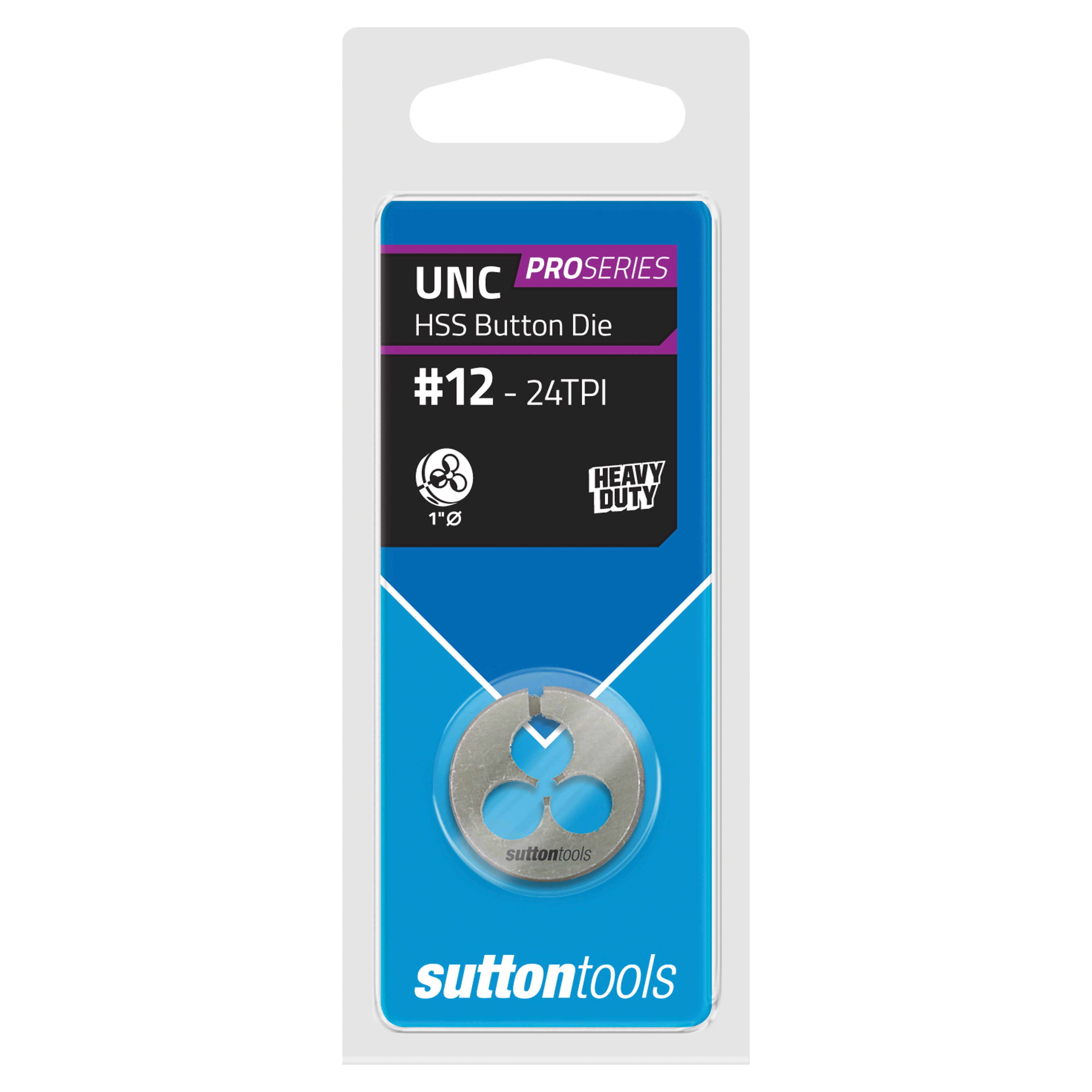 Sutton - Button Die M561 1" Od 12 X 24 Nc High Speed Steel | M5610549