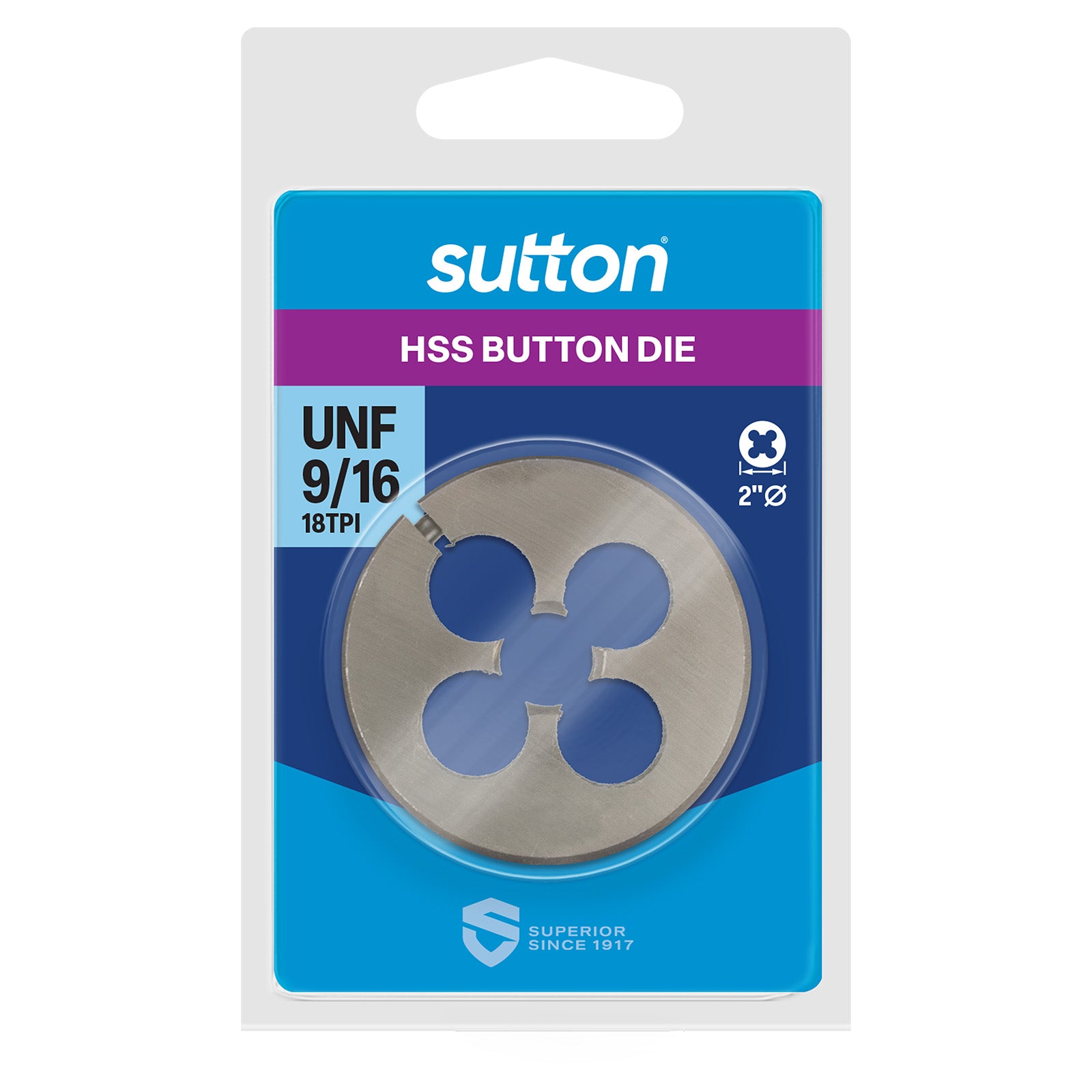 Sutton - Button Die M565 2" Od 9/16 X 18 Nf High Speed Steel | M5651429