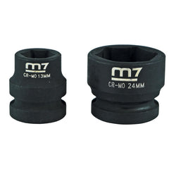 ITM - M7 IMPACT SOCKET 1/2" DR, STUBBY, 11/16" | M7-MA401S22