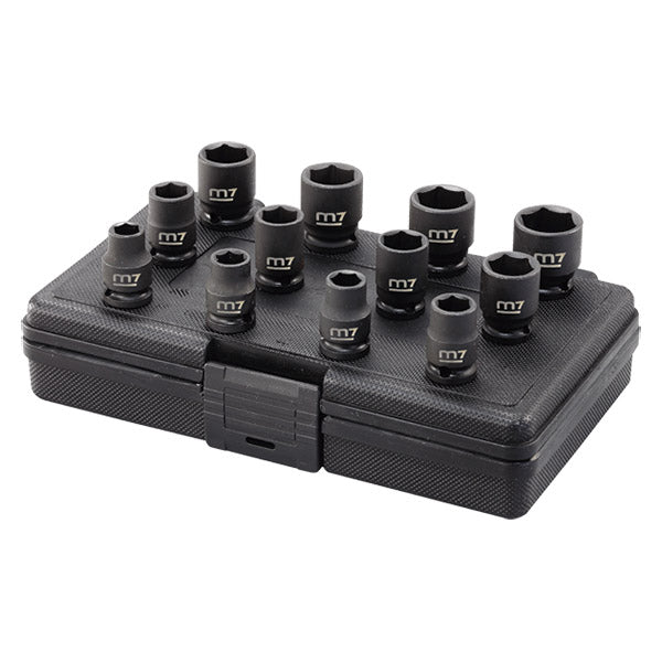 ITM - M7 IMPACT SOCKET SET, 3/8" DRIVE, 12PCS, 5/16 - 1" | M7-MB34012S