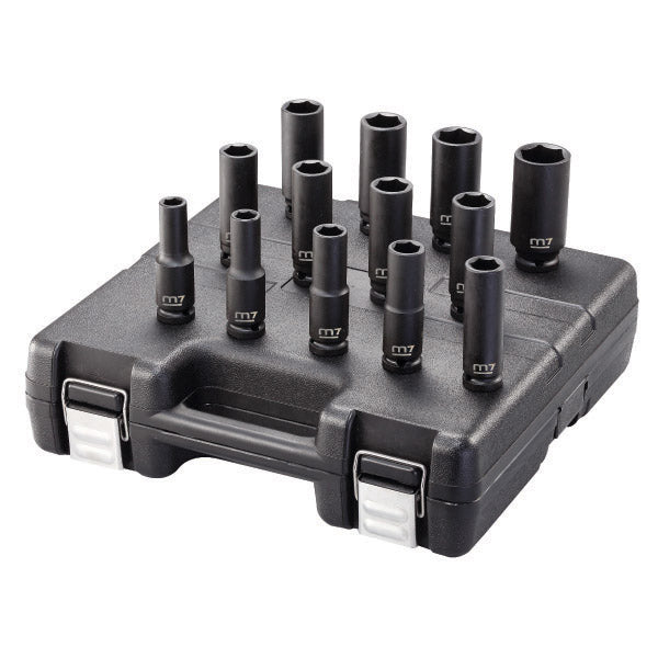 ITM - M7 IMPACT DEEP SOCKET SET, 1/2" DRIVE, 13PCE, 7/16" - 1-1/4" | M7-MB45013S
