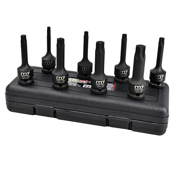 ITM - M7 IMPACT TORX SOCKET SET, 1/2" DRIVE, 8PCS, T30 - T70 | M7-MB46008R